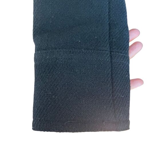 ✨SALE✨ J. Crew Stadium Cloth belted black coat 2p - Picture 3 of 6